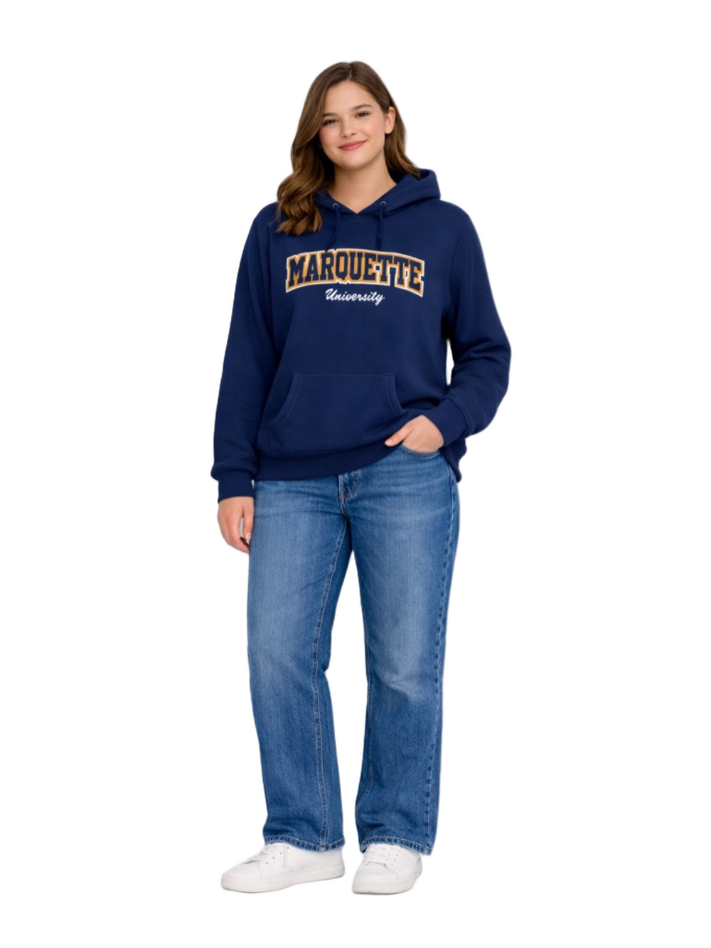 Marquette University blue and gold Hooded sweatshirt